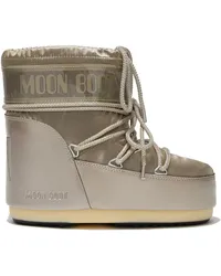 Moon Boot Schnürstiefel mit dicker Sohle Nude