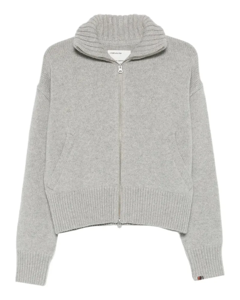 extreme cashmere XTRA FAB Pullover mit Reißverschlusskragen - Grau Grau