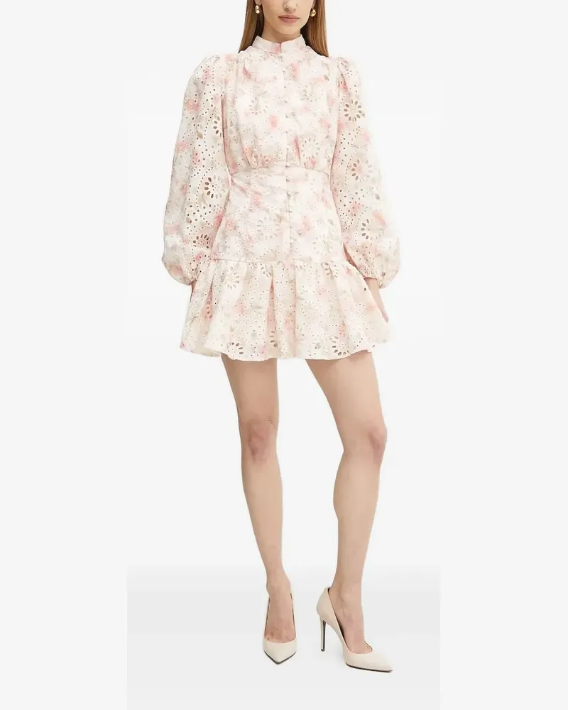 Bardot Kleid mit Print - Weiß Weiß