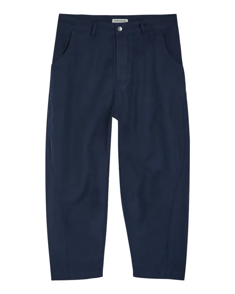 YMC seam-detail trousers - Blau Blau