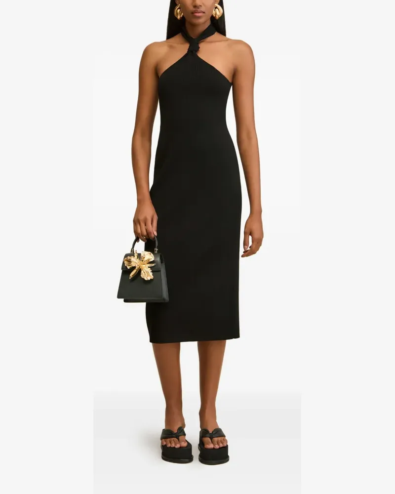 Cult Gaia Erika Neckholder-Midikleid - Schwarz Schwarz