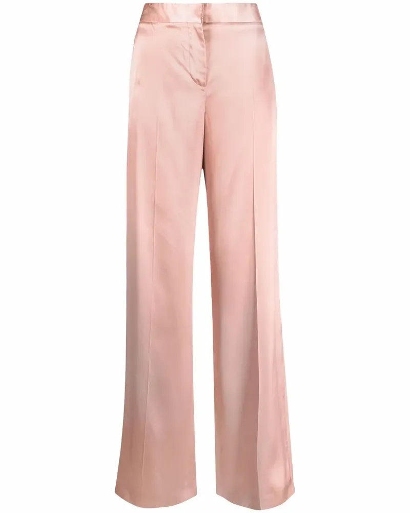 Alexander McQueen Hose in Satinoptik - Rosa Rosa