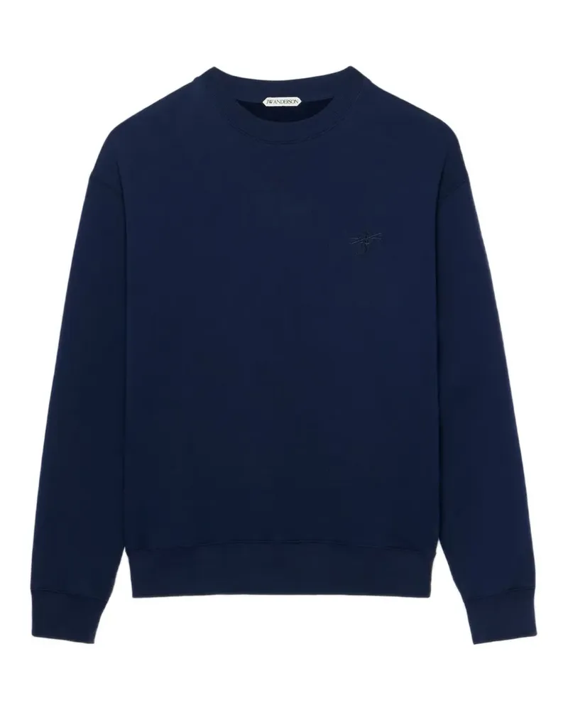 J.W.Anderson embroidered-logo sweater - Blau Blau