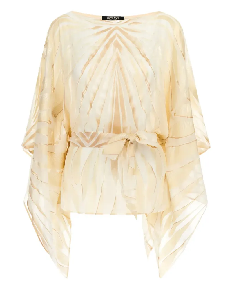 Roberto Cavalli Klassische Satinbluse - Nude Nude