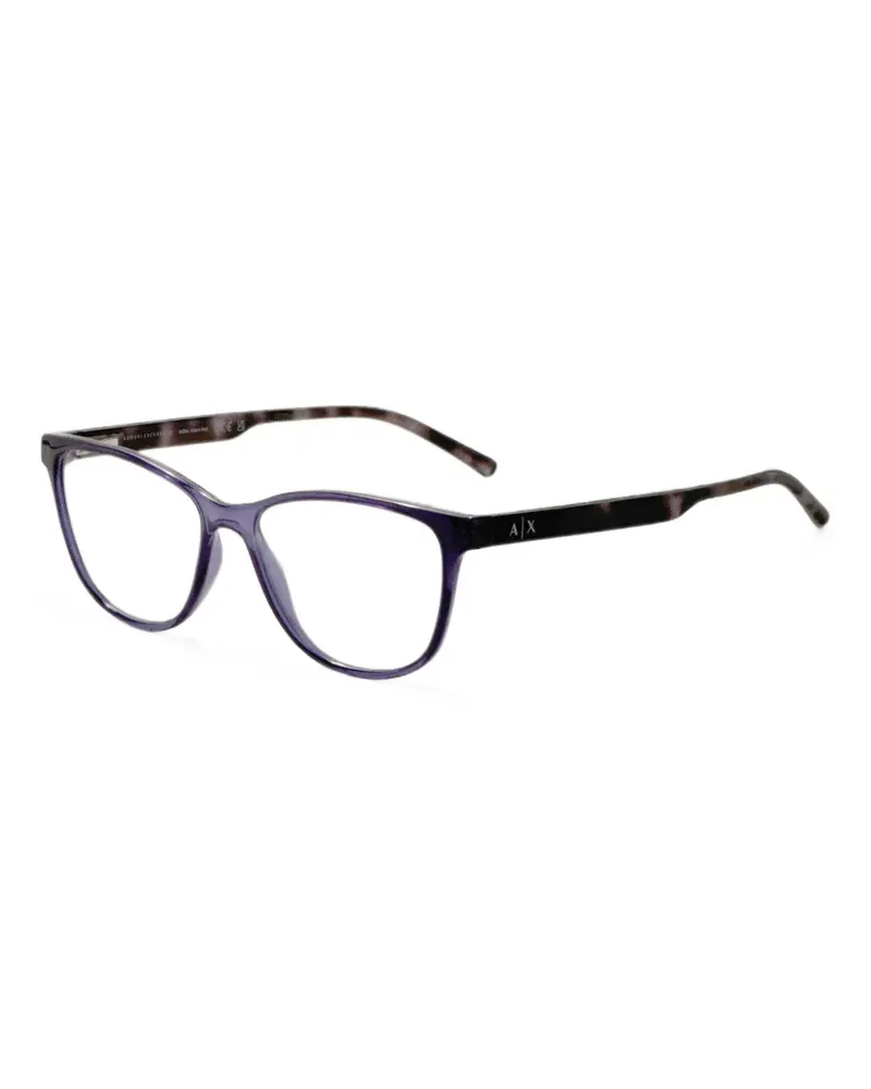 Armani Exchange Eckige Brille in Schildpattoptik - Violett Violett