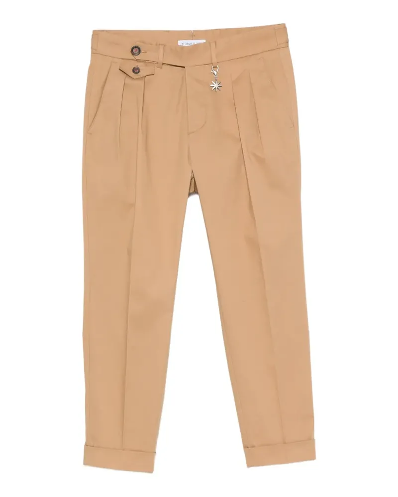Manuel Ritz pleated turn-up trousers - Nude Nude