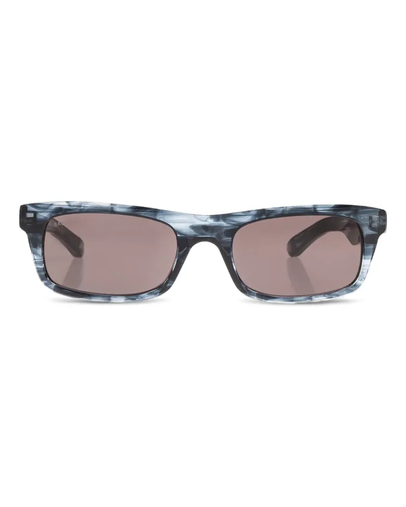 Balenciaga Eckige Sonnenbrille aus Marmor - Schwarz Schwarz