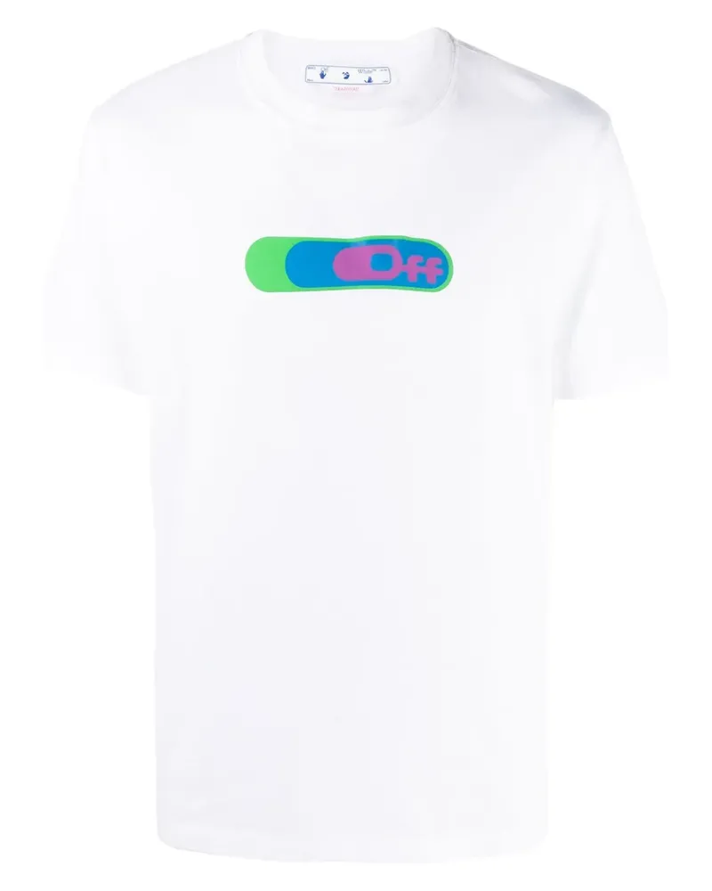 OFF-WHITE T-Shirt mit Logo-Print - Weiß Weiß