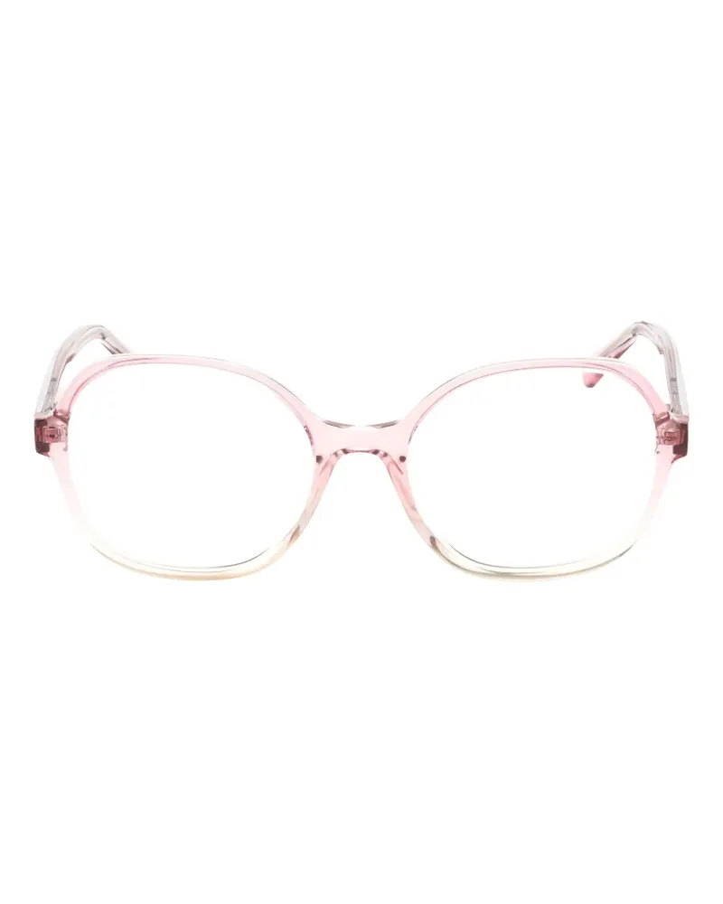 Moschino Brille mit rundem Gestell - Rosa Rosa