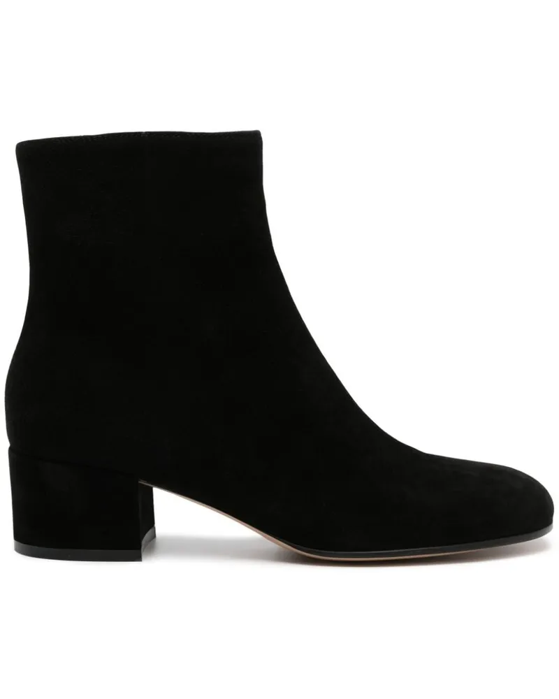 Gianvito Rossi Wildleder-Stiefeletten 45mm - Schwarz Schwarz