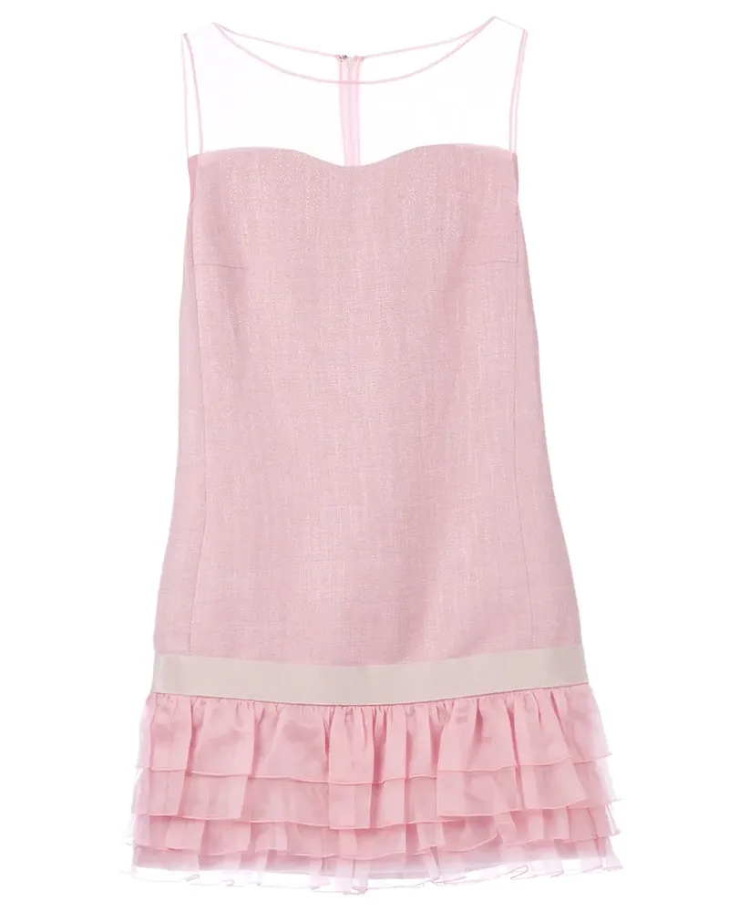Giambattista Valli ruffled sleeveless dress - Rosa Rosa