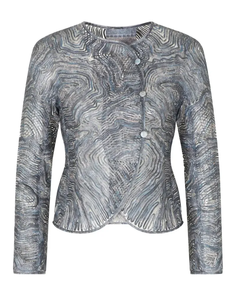 Giorgio Armani Geknöpfte Jacke - Grau Grau