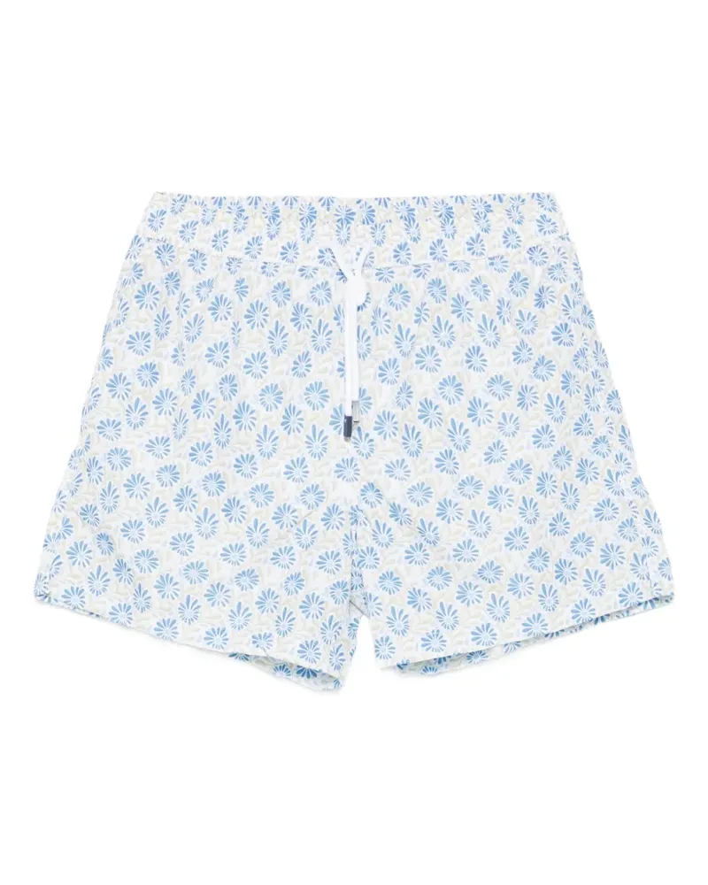 Fedeli Madeira floral-print swim shorts - Nude Nude