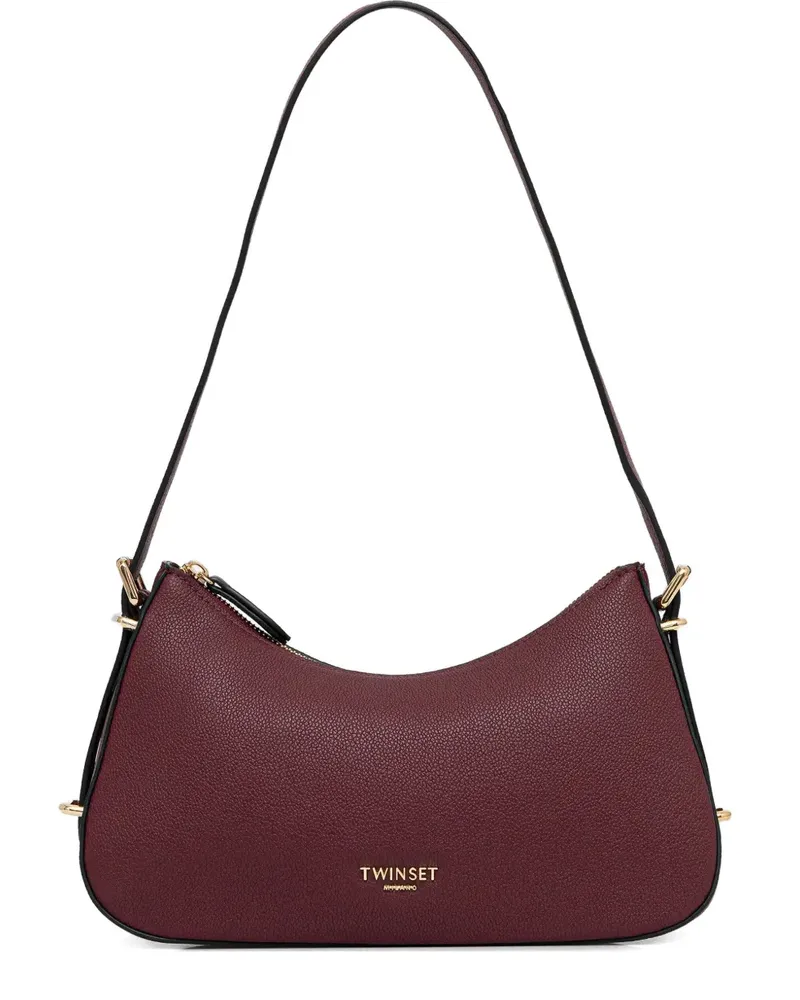 Twin-Set Schultertasche mit Logo - Rot Rot
