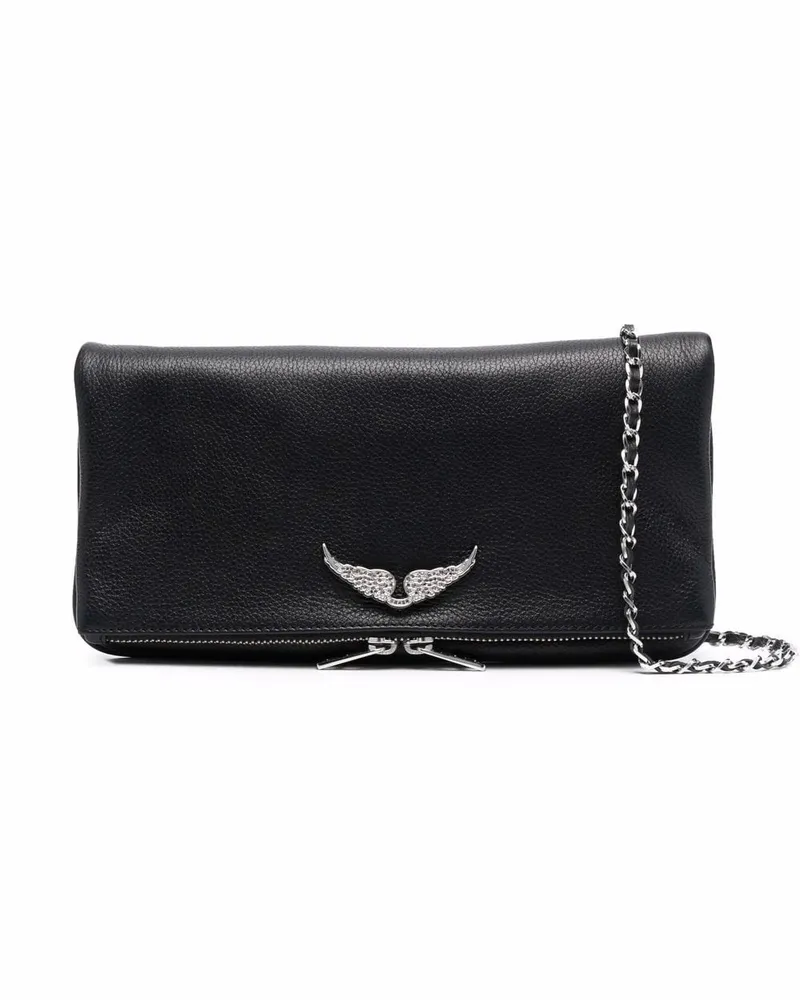 Zadig & Voltaire Rock Swing Your Wings Clutch Schwarz