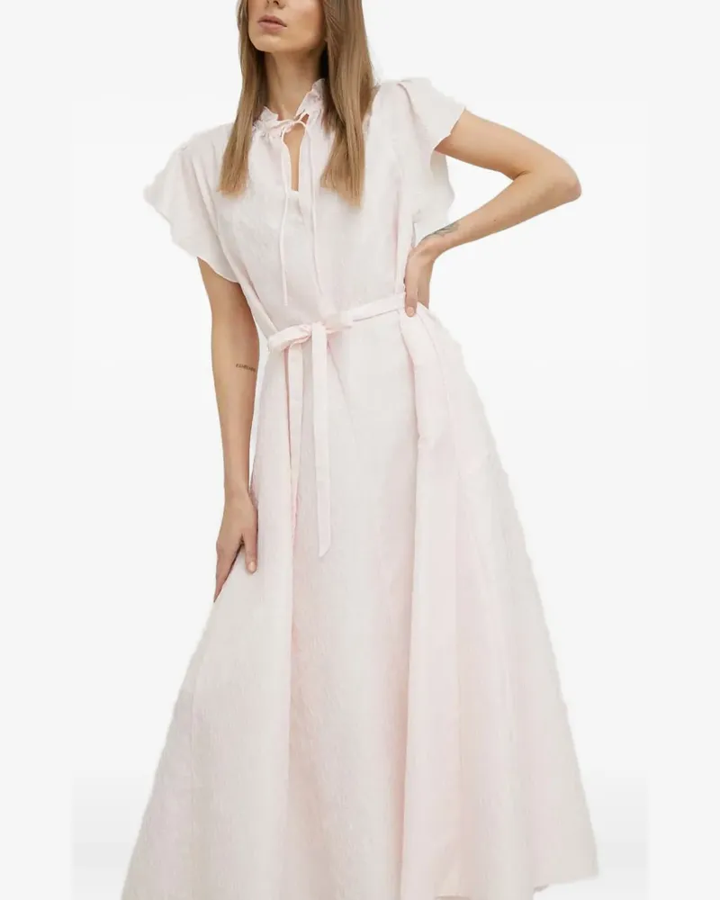 Samsøe & Samsøe Hemdkleid mit Gürtel - Rosa Rosa