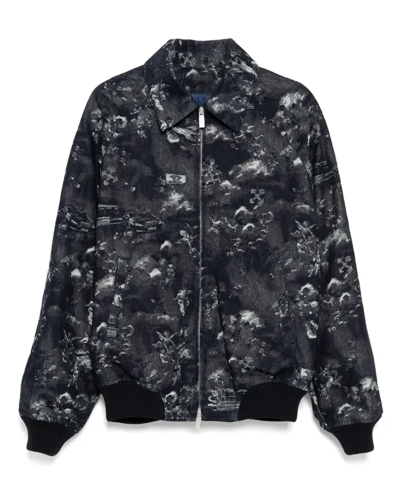 OFF-WHITE Jacke mit grafischem Print - Blau Blau