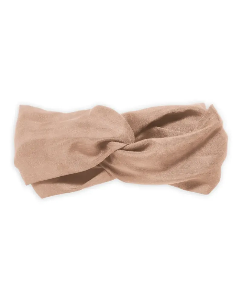Jennifer Behr Jordan twisted headband - Nude Nude