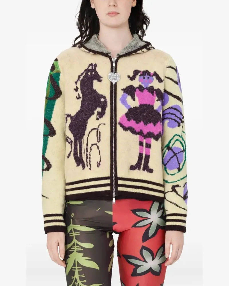 CHOPOVA LOWENA full-zip hoodie - Nude Nude