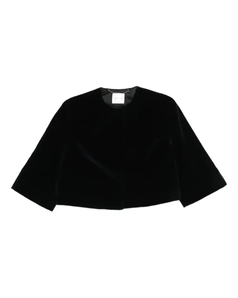 Erdem embellished velvet cropped evening jacket - Schwarz Schwarz