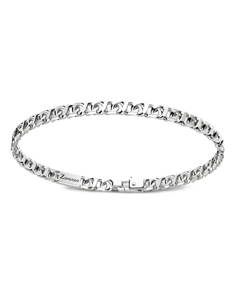 ZANCAN sterling silver engraved detail bracelet - Silber Silber