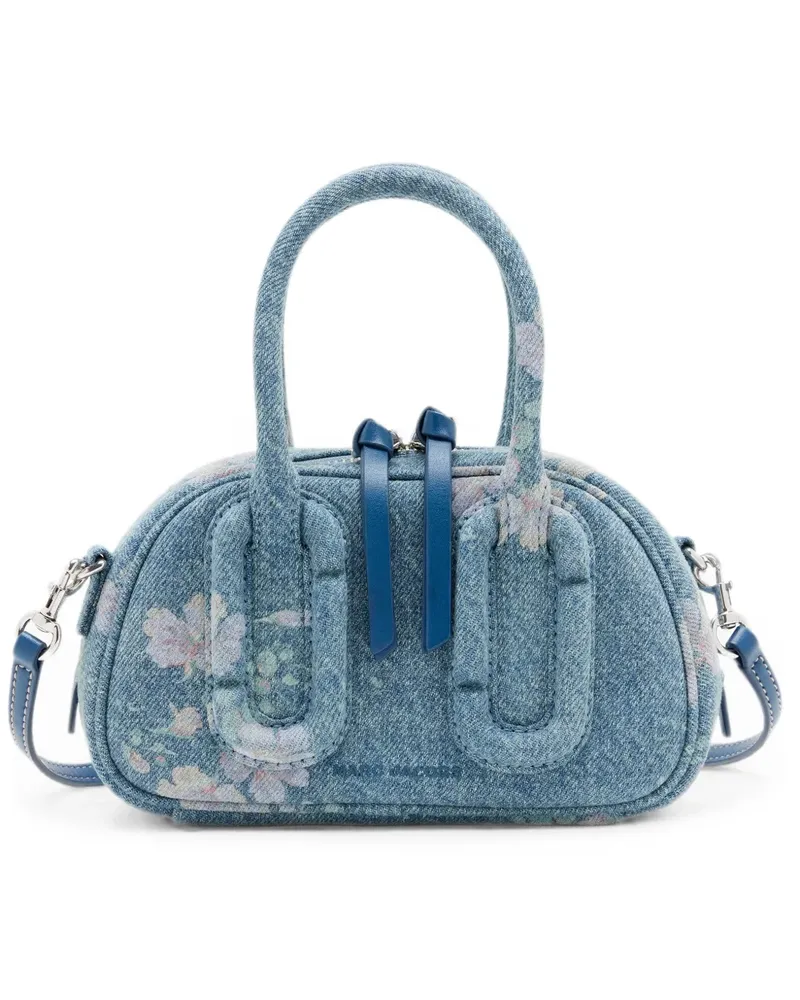 Marc Jacobs Babe Mini-Top-Henkel aus antikem floralem Denim - Blau Blau