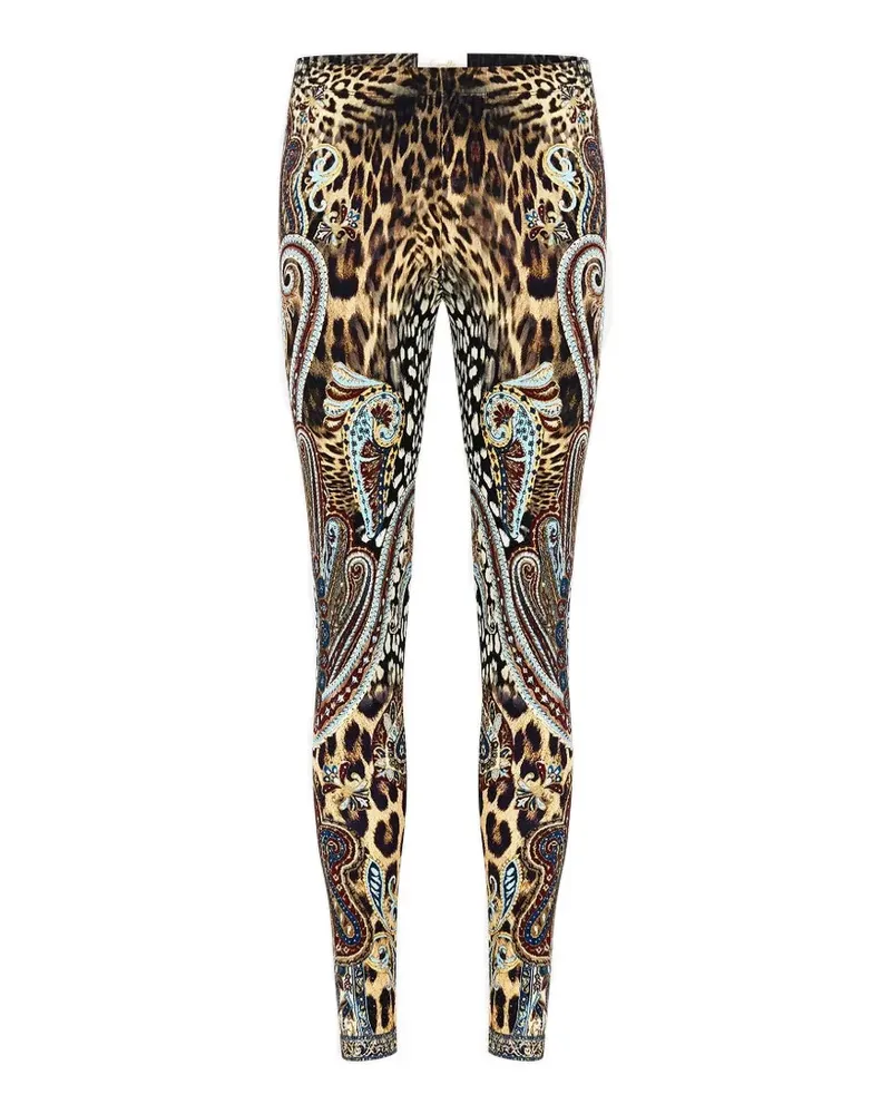 Camilla Leggings mit Animal-Print - Braun Braun