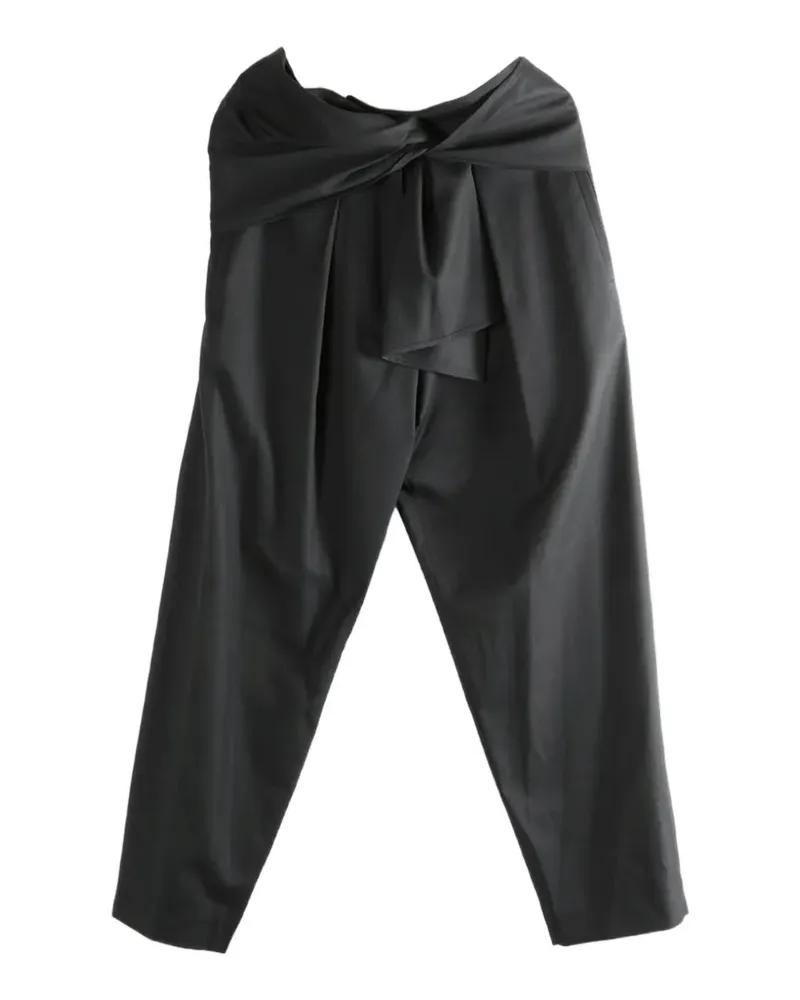 The Row tie-waist trousers - Schwarz Schwarz