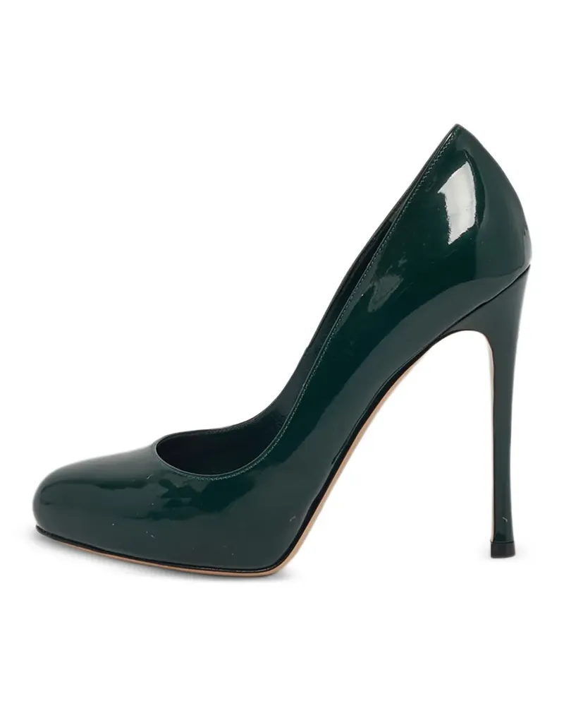 Gianvito Rossi platform leather pumps - Grün Grün
