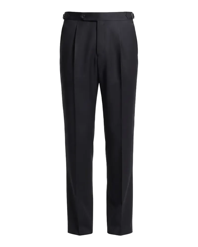HUGO BOSS Tapered-Hose aus Schurwolle - Blau Blau