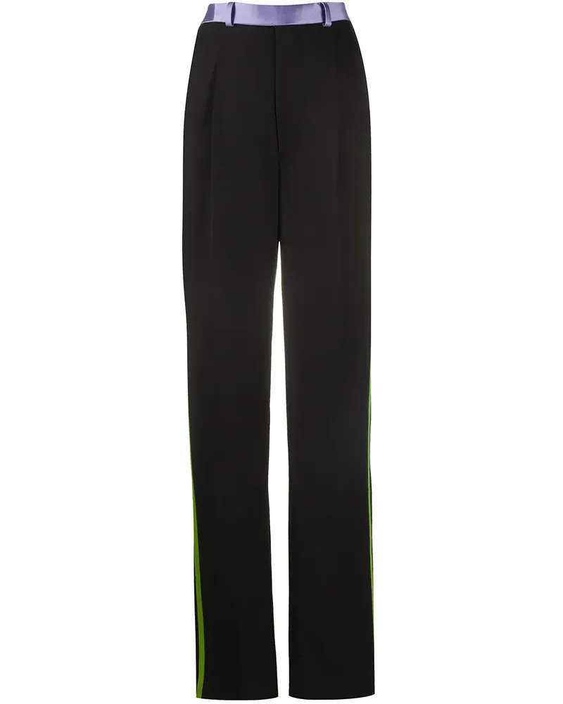 Haider Ackermann Bondi' Hose mit Streifen - Schwarz Schwarz