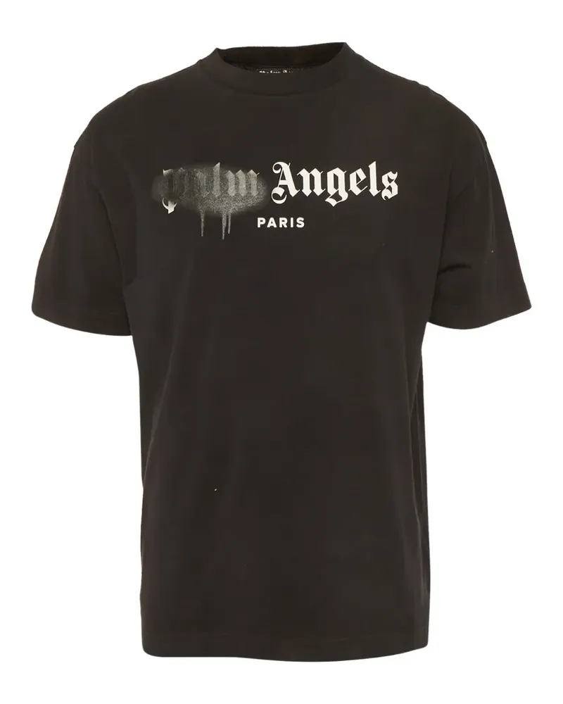 Palm Angels sprayed logo T-shirt - Schwarz Schwarz