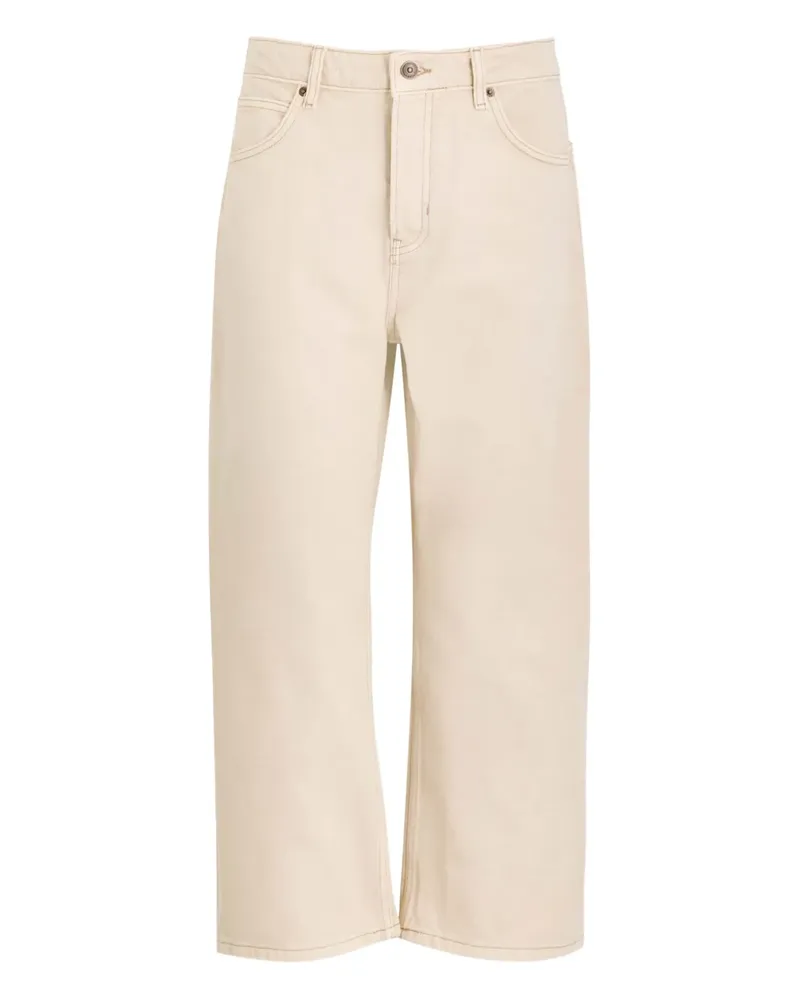 Free People button-fastening jeans - Nude Nude