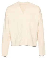 Jacquemus Gerippter Cardigan mit Falten Nude