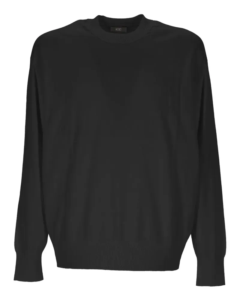 HOSIO fine-knit sweater - Schwarz Schwarz