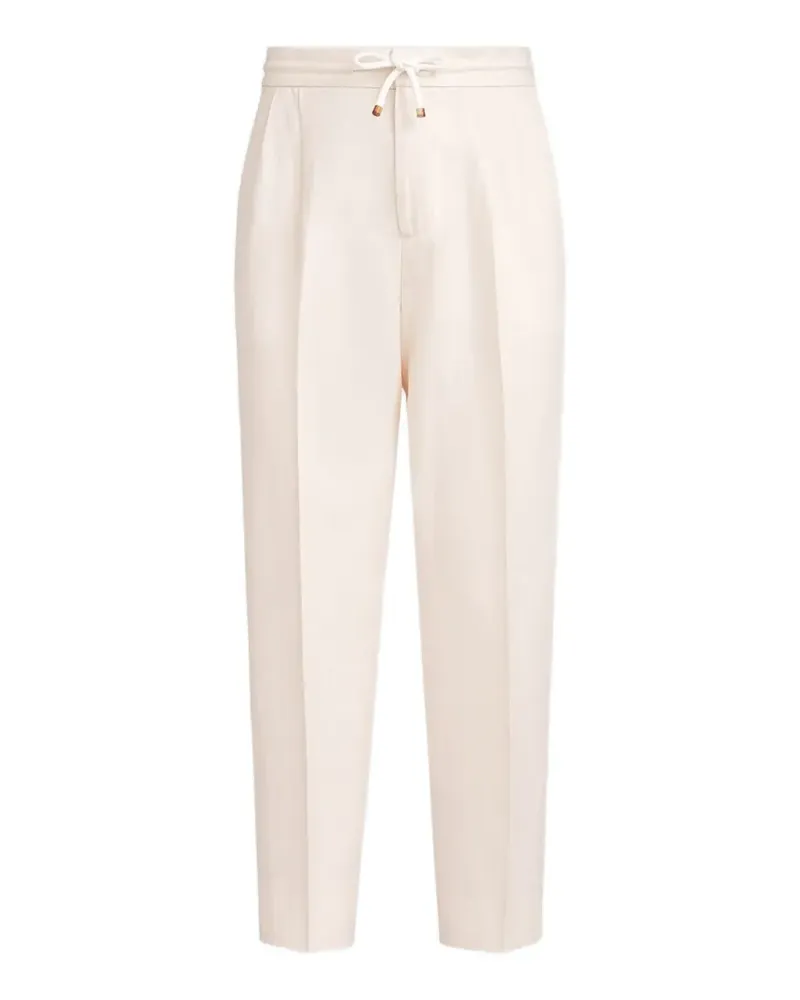 Brunello Cucinelli Hose mit Kordelzug - Weiß Weiß