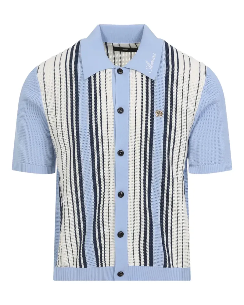 Amiri Gehäkeltes Hemd aus Mesh - Blau Blau