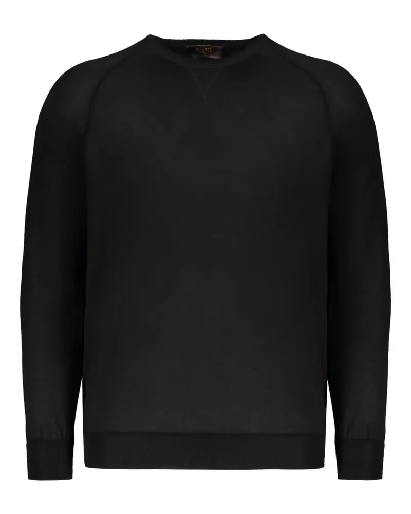 MOORER Langärmeliger Pullover - Schwarz Schwarz