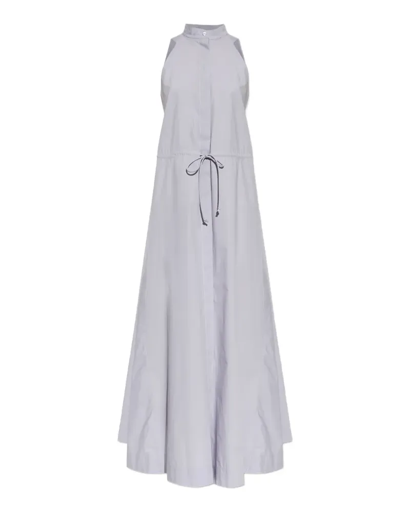 Emporio Armani drawstring-waist halterneck dress - Violett Violett