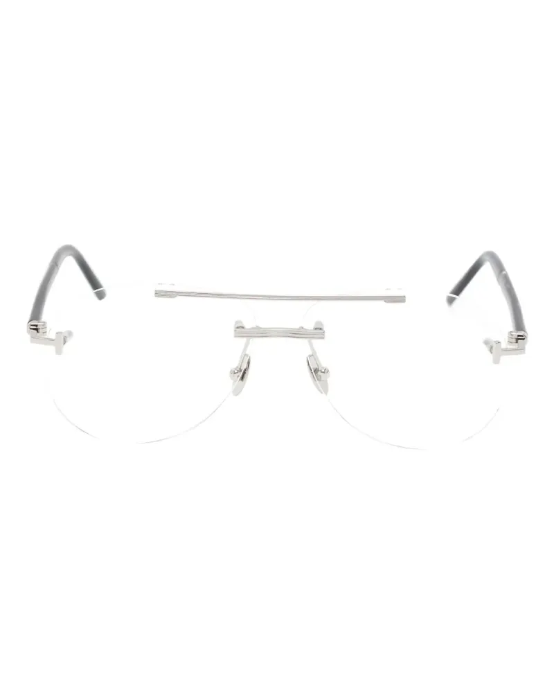 Tom Ford Private Pilotenbrille - Silber Silber