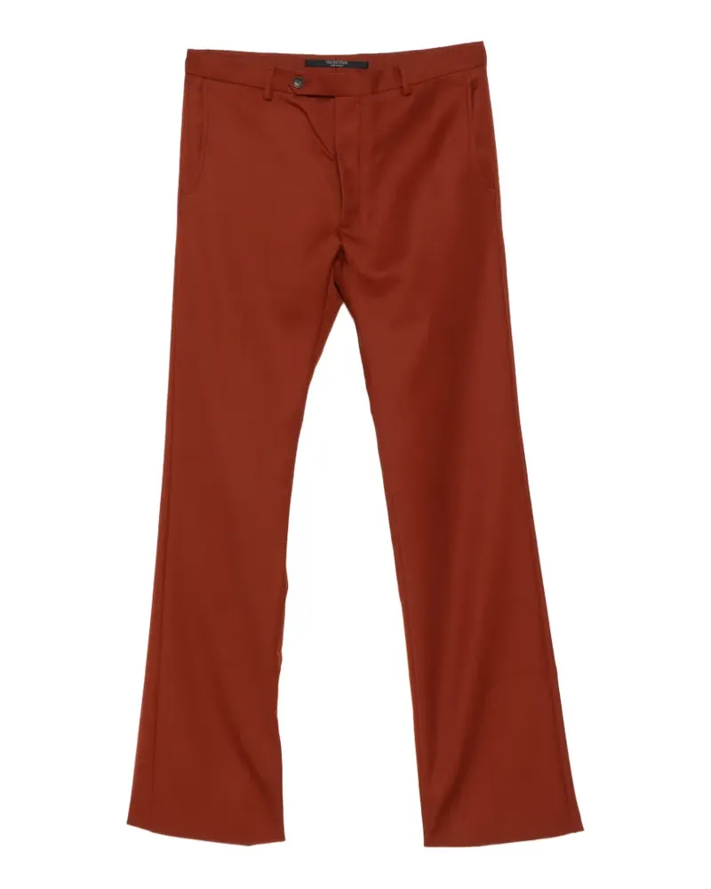 Valentino Garavani pressed-crease tailored trousers - Rot Rot
