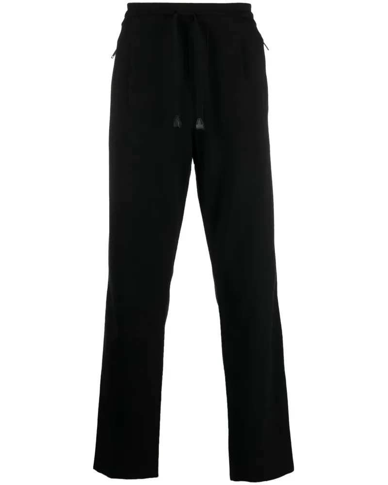 Brioni Gerade Hose mit Kordelzug - Schwarz Schwarz
