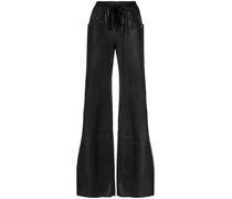Weite Hose mit Kordelzug - Schwarz
