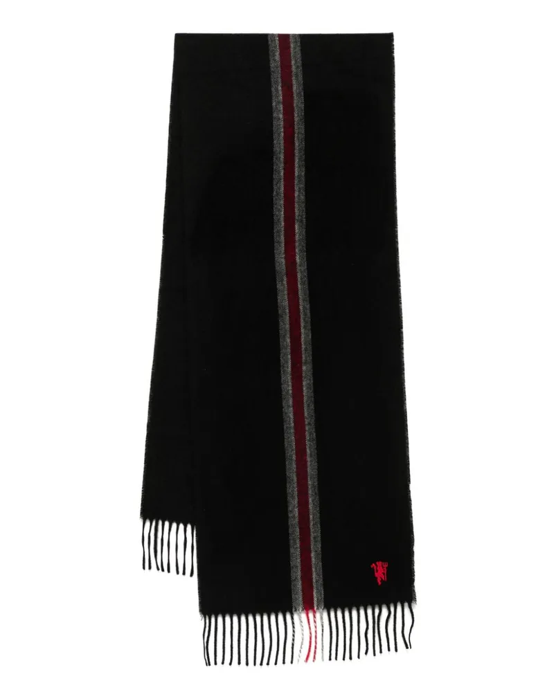 Paul Smith Manchester United Schal mit Streifen - Schwarz Schwarz