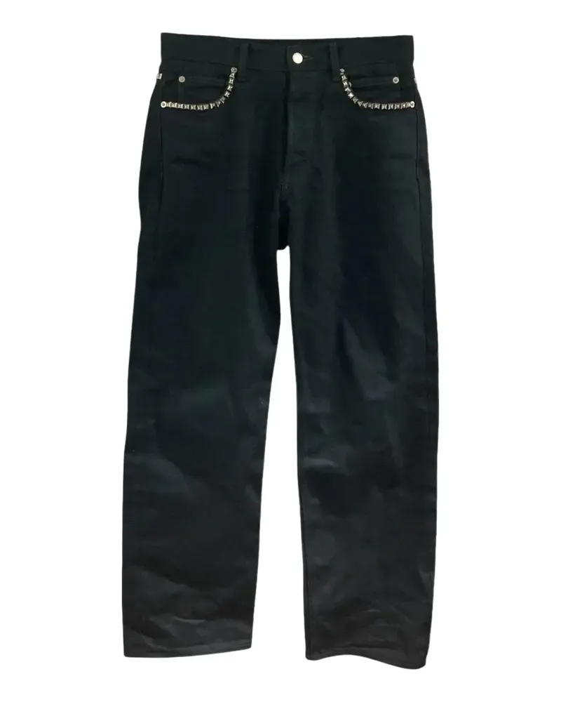 TheSoloIst Selvedge Jeans mit Nieten - Schwarz Schwarz