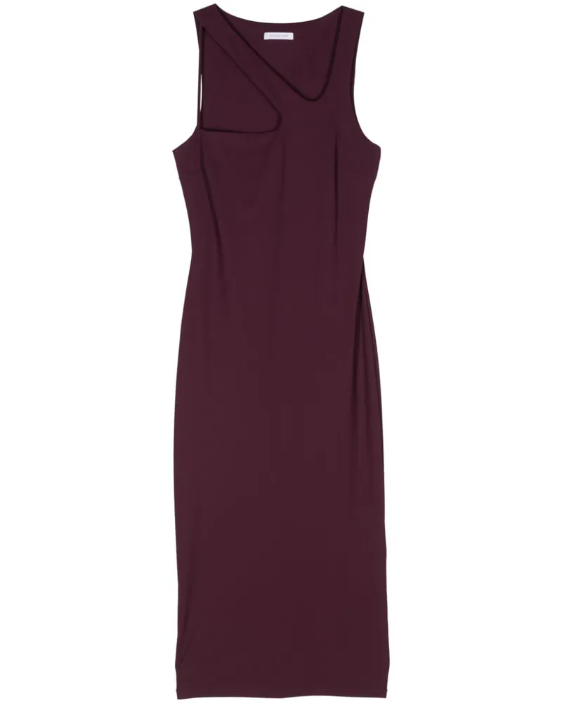 Patrizia Pepe Asymmetrisches Essential Maxikleid - Violett Violett
