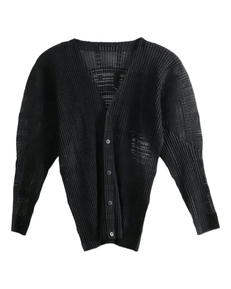 Issey Miyake Semi-transparentes Hemd - Schwarz Schwarz