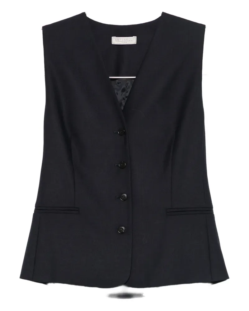 Antonelli Firenze button-down gilet - Blau Blau