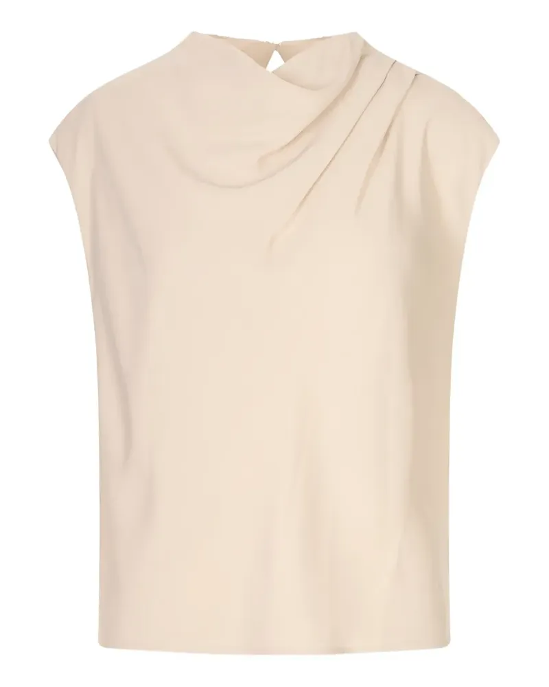 AGNONA draped sleeveless top - Nude Nude