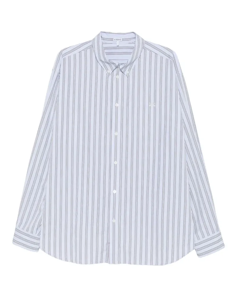 Loewe Gestreiftes Hemd - Blau Blau
